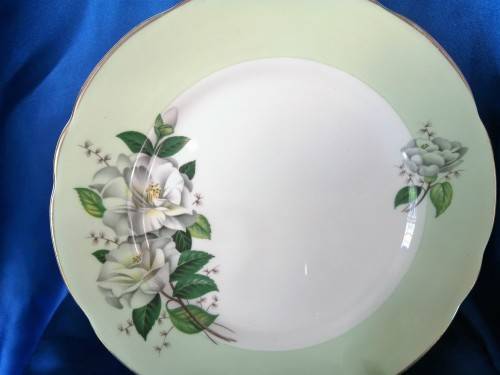 Vintage Royal Stafford English China Trio Tea Cup Saucer Plate  HARLEQUIN ROSES