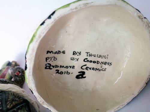 Ardmore Stunning Pair of Pangolin and Monkey Candle Holders Superb Detail