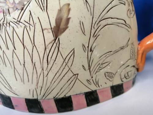 Rika Senekal Hand-Made Hand-Painted one of a kind Ceramic Tea Pot