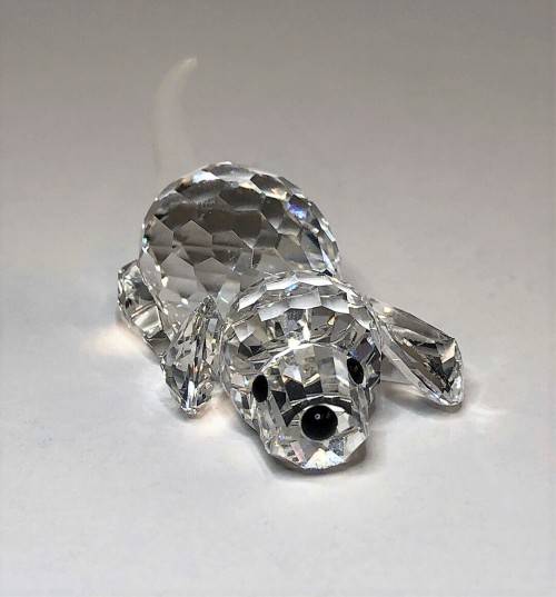 SWAROVSKI CRYSTAL BEAGLE PUPPY DOG PLAYING *