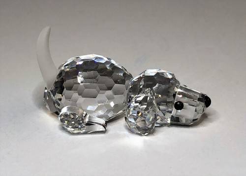 SWAROVSKI CRYSTAL BEAGLE PUPPY DOG PLAYING *