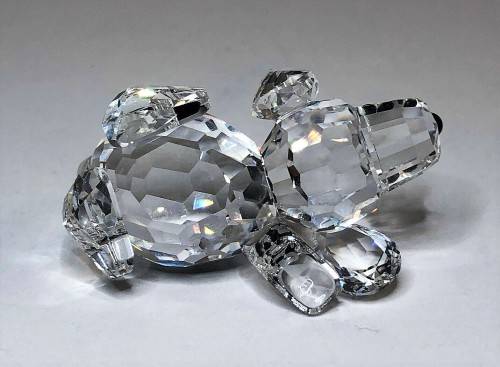 SWAROVSKI CRYSTAL BEAGLE PUPPY DOG PLAYING *