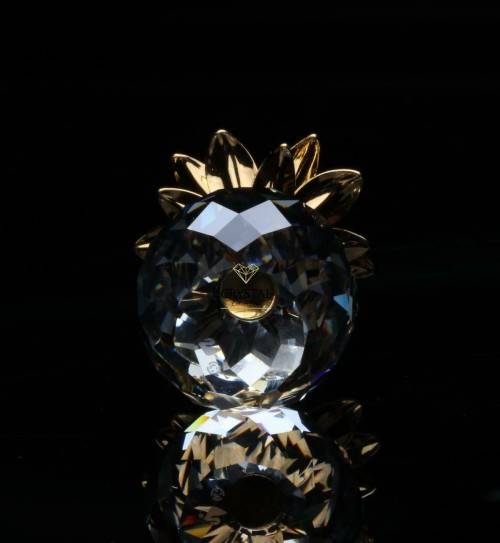 Swarovski Crystal Small Gold Pineapple 012726 Retired #