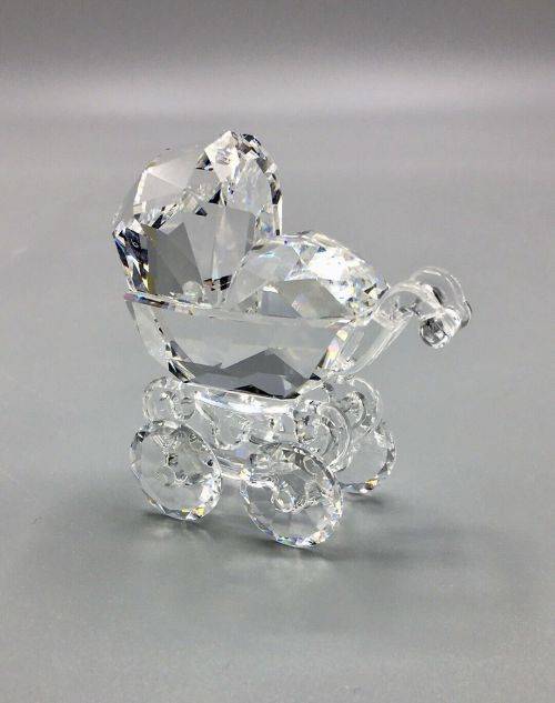 Swarovski Crystal Baby Carriage Pram When We Were Young