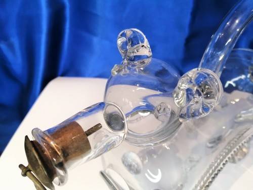 19th Century Glass `Gin Pig` c1890 #
