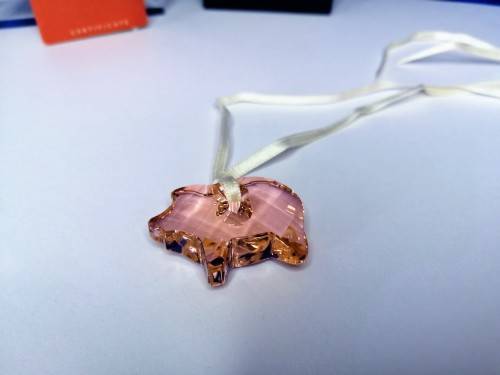 SWAROVSKI Crystal Pig Ornament #