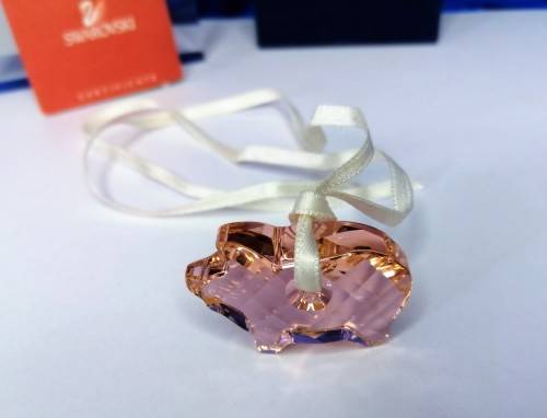 SWAROVSKI Crystal Pig Ornament #