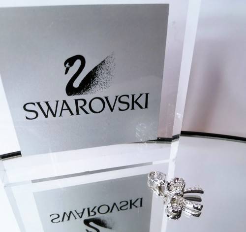 Genuine Swarovski Charm Bracelet Clip On Charm - Bow.   #