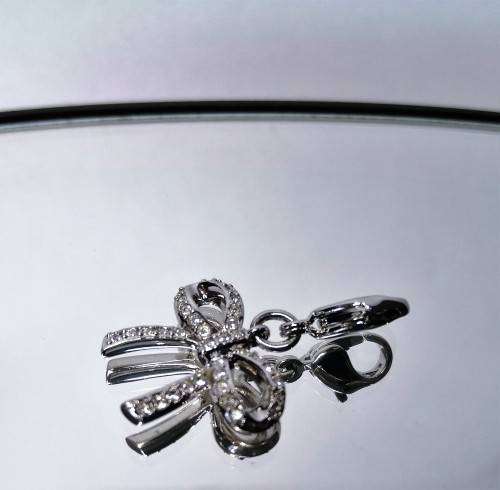 Genuine Swarovski Charm Bracelet Clip On Charm - Bow.   #
