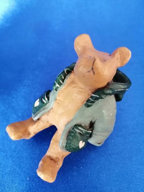 Peter Fagan Colourbox Sitting Bear in Duffel Coat Scotland #