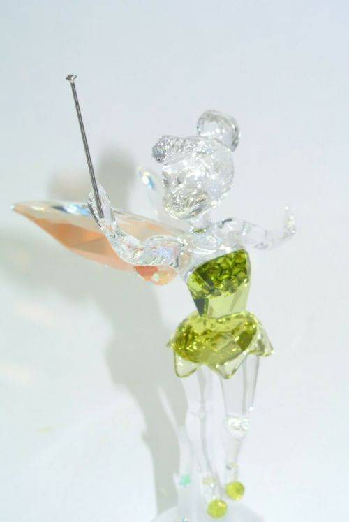 Swarovski Disney Fairy Tinker Bell Green Dress Blue Wings Peter Pan