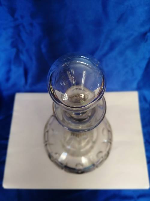 VICTORIAN CUT-GLASS DECANTER AND STOPPER