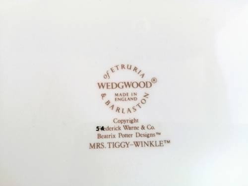 Beatrix Potter Mrs Tiggy-Winkle Wedgwood  Porridge Bowl