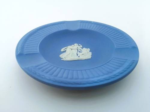 WEDGWOOD BLUE JASPER ROUND TRAY  #