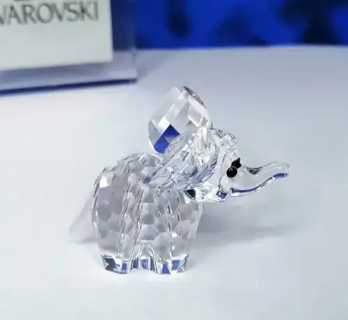 SWAROVSKI - Silver Crystal Animal ~ Baby Elephant ~ RETIRED