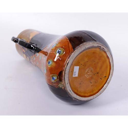 Thomas Forester and Sons Phoenix Ware art pottery two-handled vase