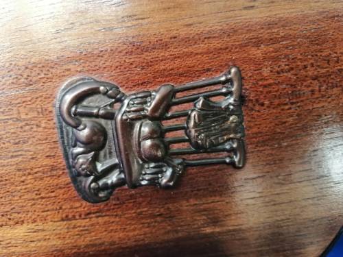 Vintage Wood and Brass fire bellow