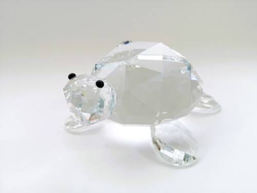 Stunning Crystal Glass Giant Tortoise