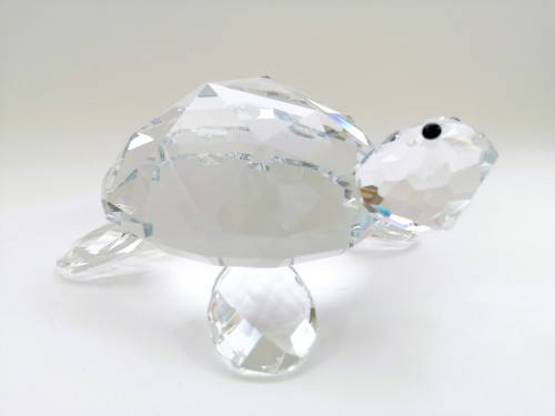 Stunning Crystal Glass Giant Tortoise