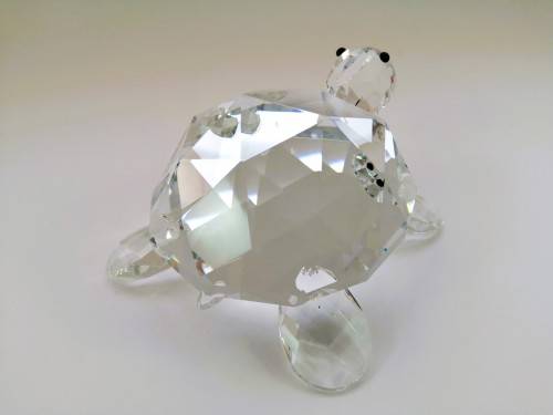 Stunning Crystal Glass Giant Tortoise