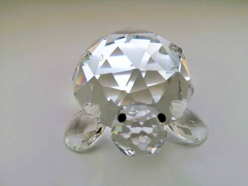 Stunning Crystal Glass Giant Tortoise