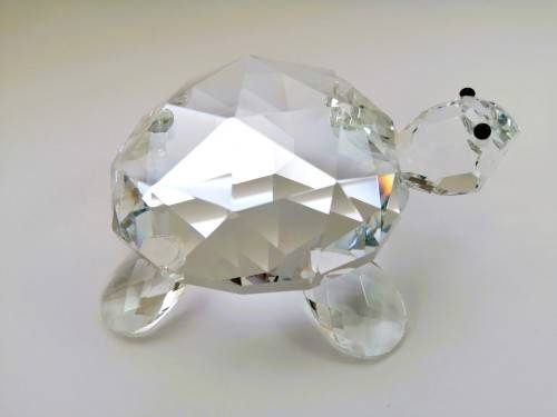 Stunning Crystal Glass Giant Tortoise