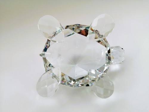 Stunning Crystal Glass Giant Tortoise