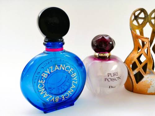 Beautiful Empty Perfume Bottles x 3