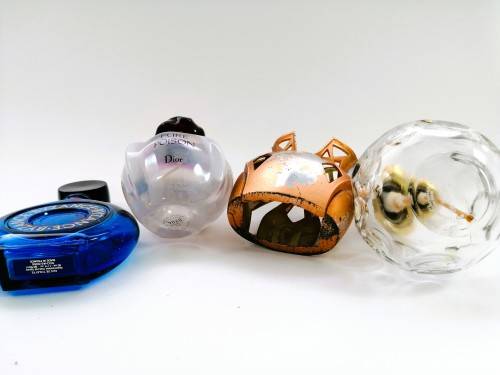 Beautiful Empty Perfume Bottles x 3