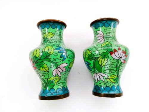 Chinese Cloisonne pair of vases