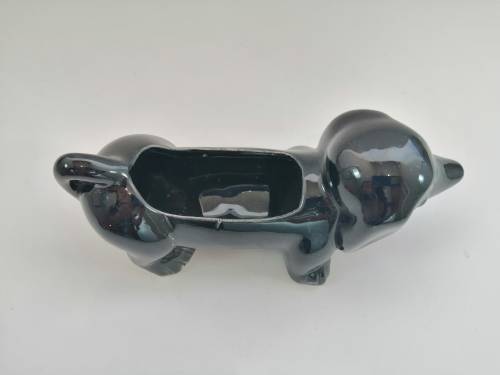 Very cute vintage Black Dachshund Sausage Dog holder