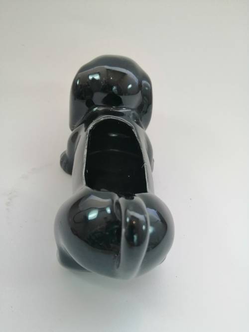 Very cute vintage Black Dachshund Sausage Dog holder