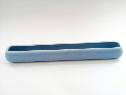 Poole Pottery Hand Painted Long blue possi trough 1940`s