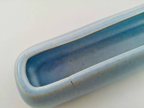 Poole Pottery Hand Painted Long blue possi trough 1940`s