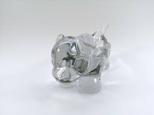Cristal DArques 24% Lead crystal Cat Candy Dish #