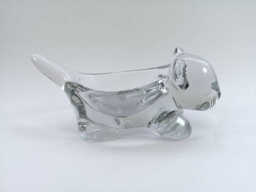 Cristal DArques 24% Lead crystal Cat Candy Dish #
