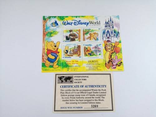 Walt Disney World Florida Winnie the Pooh Commemorative Stamps LIMITED EDITION!