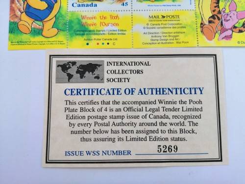 Walt Disney World Florida Winnie the Pooh Commemorative Stamps LIMITED EDITION!