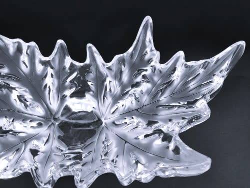 Spectacular Lalique Champs-Elysees clear crystal centerpiece bowl