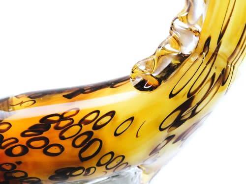 Stunning Murano ? Hand Blown Art Glass Large   Giraffe  Figurine, Brilliant Coloration.
