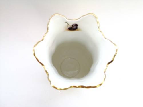 Aynsley orchard gold bone china porcelain tall vase