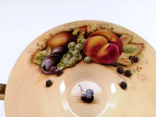 Aynsley Orchard Gold Still Life Fruit Pattern 12 Bowls and Plates