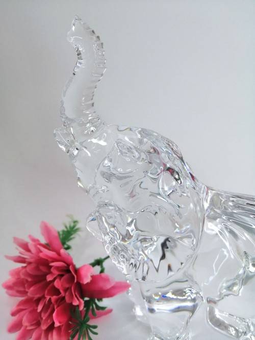 Waterford Crystal Animals of the World Large Elephant (Retired Edition)