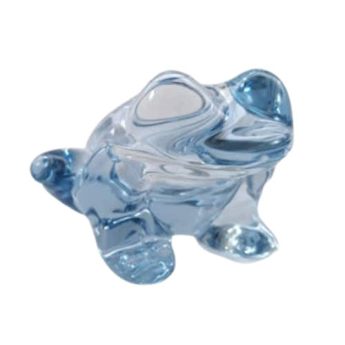 Murano Blue Glass Frog Dish Bowl