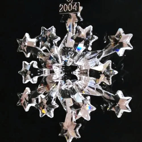Swarovski Annual Edition 2004 Snowflake  Christmas Xmas Large Star Ornament