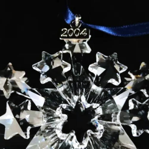 Swarovski Annual Edition 2004 Snowflake  Christmas Xmas Large Star Ornament