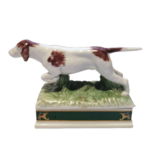Elizabeth Arden Porcelain Southern Heirloom Lidded Container Setter, Retriever Hunting Dog