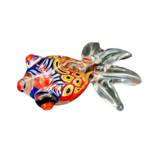 Murano Vintage Hand Made Glass Millefiori Fish Figurine