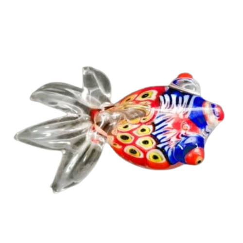 Murano Vintage Hand Made Glass Millefiori Fish Figurine