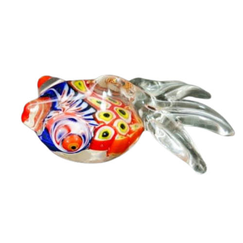 Murano Vintage Hand Made Glass Millefiori Fish Figurine